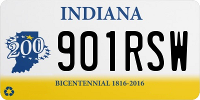 IN license plate 901RSW
