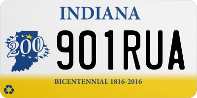 IN license plate 901RUA