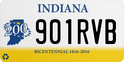 IN license plate 901RVB