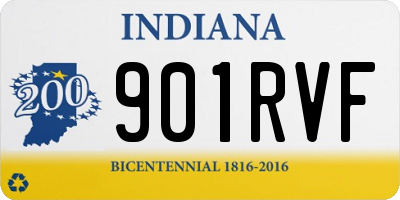 IN license plate 901RVF