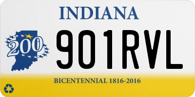 IN license plate 901RVL