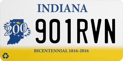 IN license plate 901RVN
