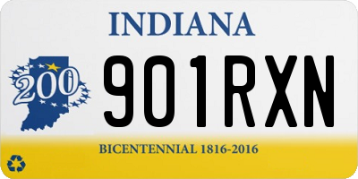 IN license plate 901RXN