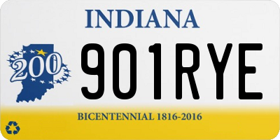 IN license plate 901RYE