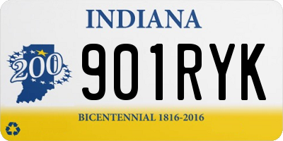 IN license plate 901RYK
