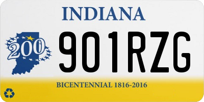 IN license plate 901RZG