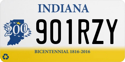 IN license plate 901RZY