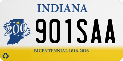 IN license plate 901SAA
