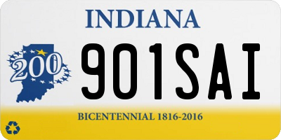 IN license plate 901SAI