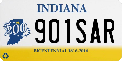 IN license plate 901SAR