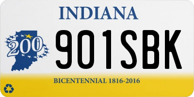 IN license plate 901SBK