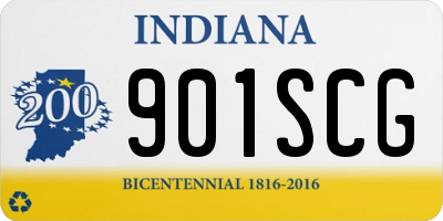 IN license plate 901SCG