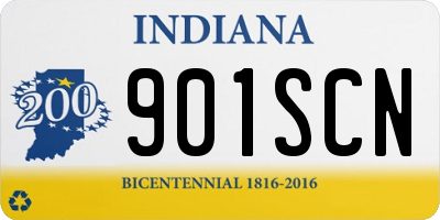 IN license plate 901SCN
