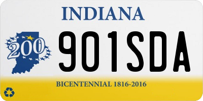 IN license plate 901SDA