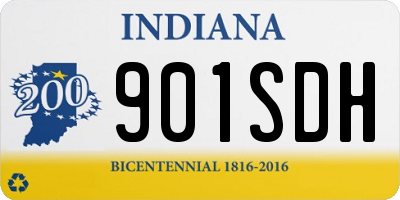 IN license plate 901SDH