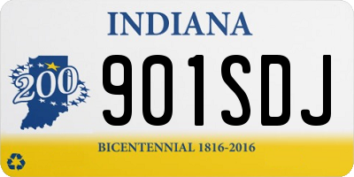 IN license plate 901SDJ