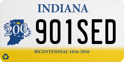 IN license plate 901SED