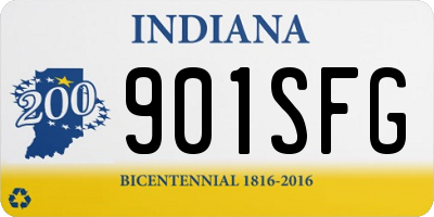 IN license plate 901SFG
