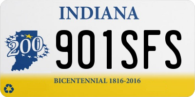 IN license plate 901SFS