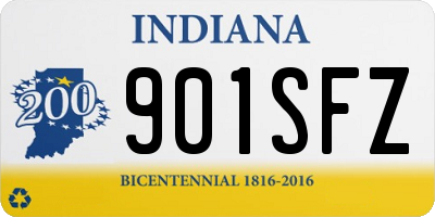 IN license plate 901SFZ