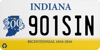 IN license plate 901SIN