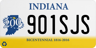 IN license plate 901SJS