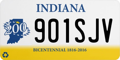 IN license plate 901SJV