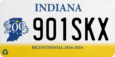 IN license plate 901SKX
