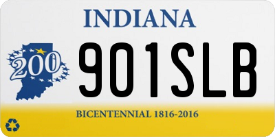 IN license plate 901SLB