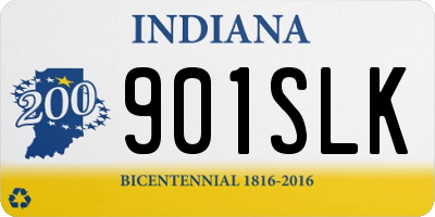 IN license plate 901SLK