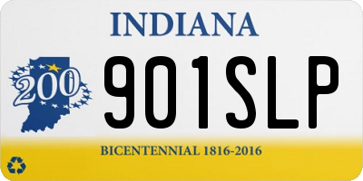 IN license plate 901SLP