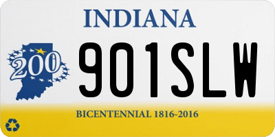 IN license plate 901SLW