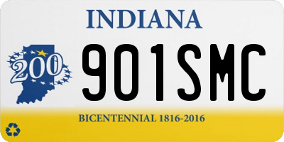 IN license plate 901SMC