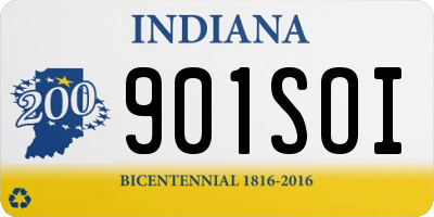 IN license plate 901SOI