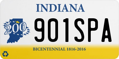 IN license plate 901SPA