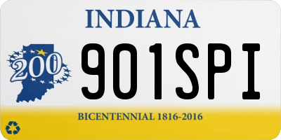 IN license plate 901SPI
