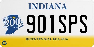 IN license plate 901SPS