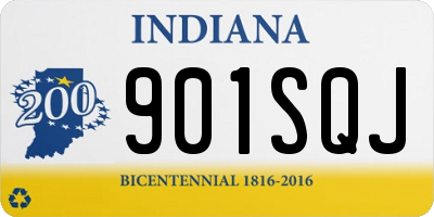 IN license plate 901SQJ