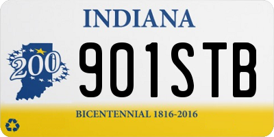 IN license plate 901STB