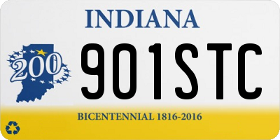 IN license plate 901STC