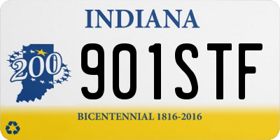 IN license plate 901STF