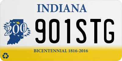 IN license plate 901STG