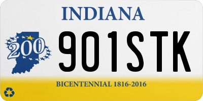 IN license plate 901STK