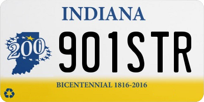 IN license plate 901STR
