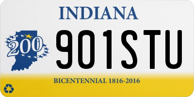 IN license plate 901STU