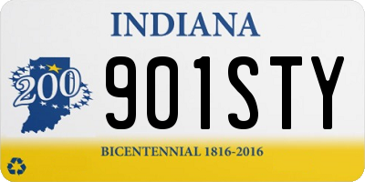 IN license plate 901STY