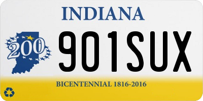 IN license plate 901SUX