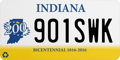 IN license plate 901SWK