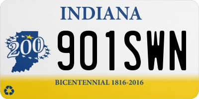IN license plate 901SWN