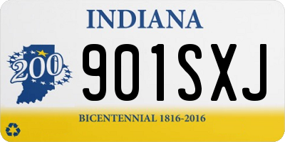 IN license plate 901SXJ